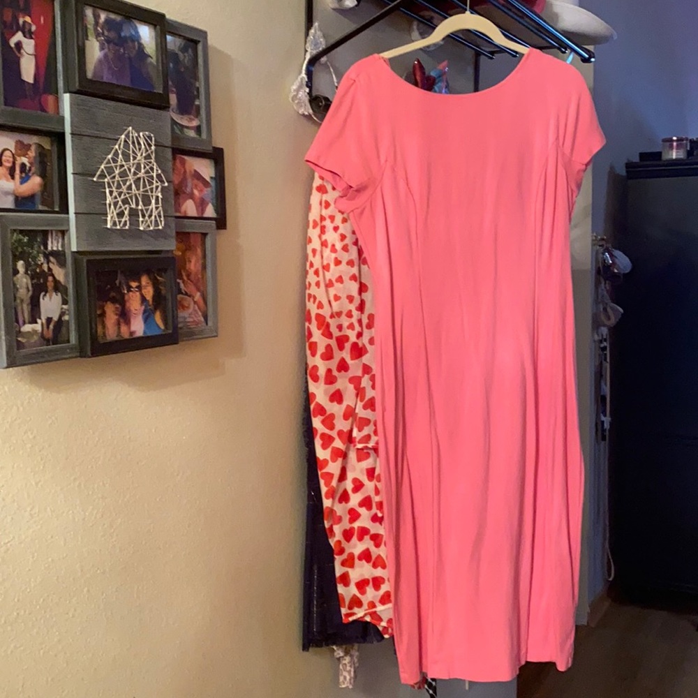 Cremieux Vintage Style Pink Cotton Stretch dress